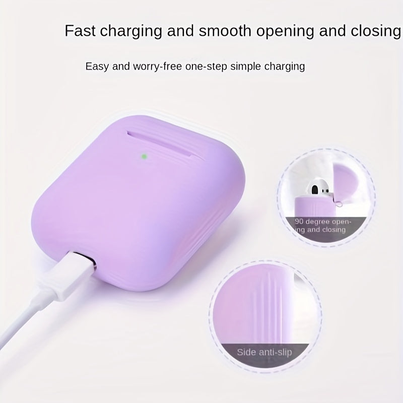Suitable Silicone Case for AirPods - Protective Wireless Earphone Case Compatible with 1st and 2nd Generation - Headphone Shell