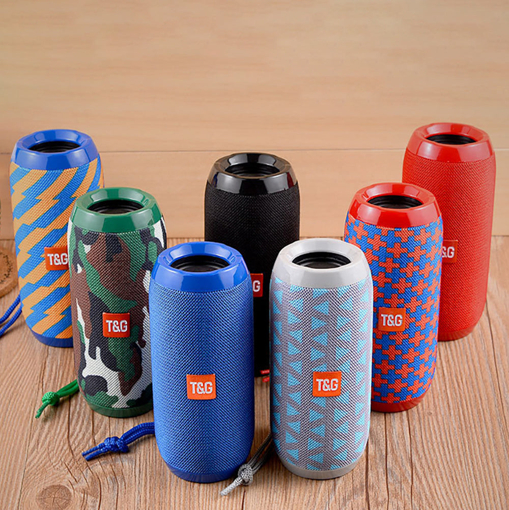 TG117 Wireless Speaker with Subwoofer, 3D Surround Sound, Portable Outdoor Speaker, Supports TF Card/U Disk, TWS, Hands-Free Calling, Compatible with Mobile Phones/Tablets, Built-in Microphone, T&G