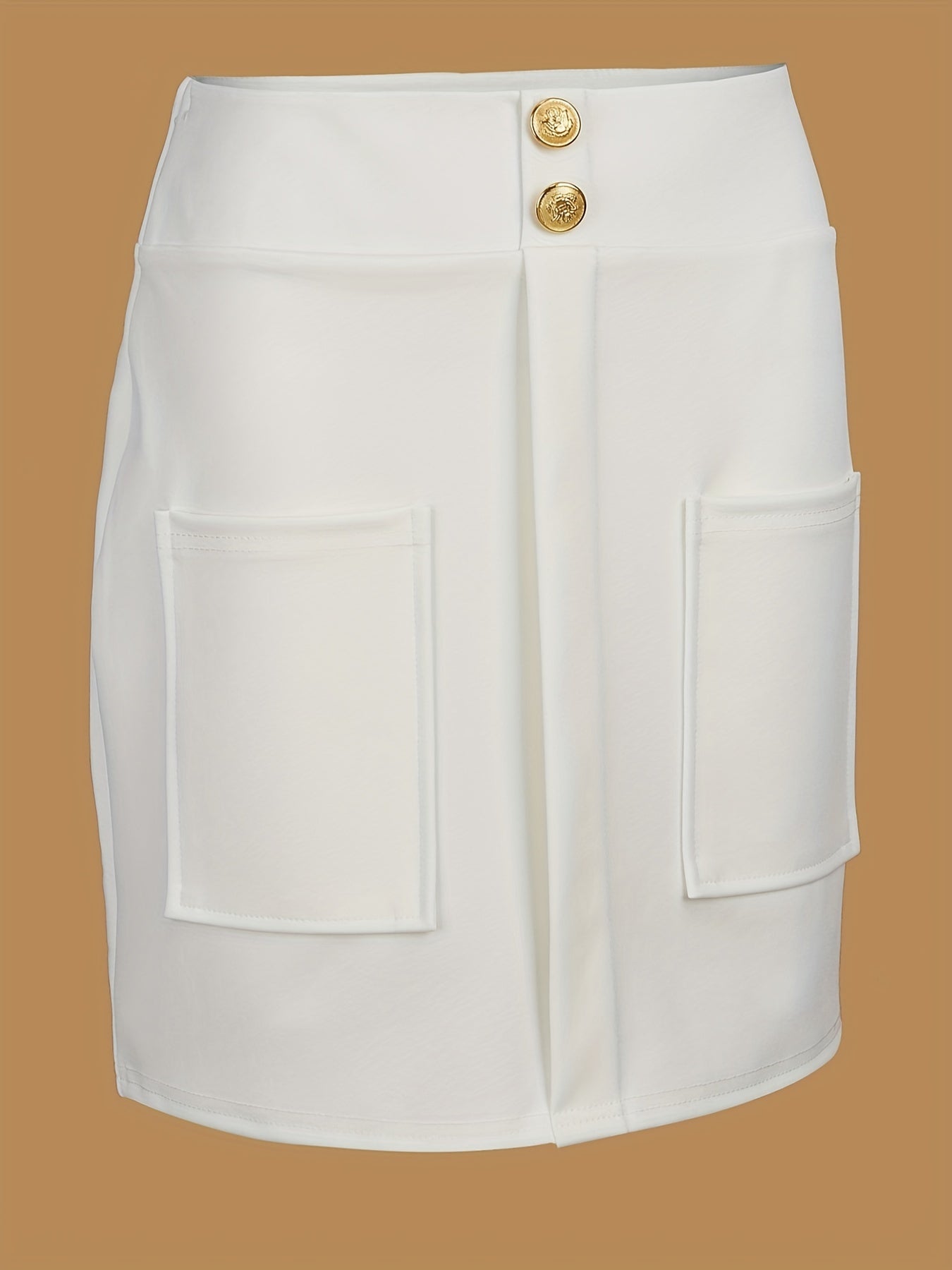 Blazers Two-piece Set, Casual Fashion Solid Loose Long Sleeve Blazers & Mini Skirt, Women's Clothing