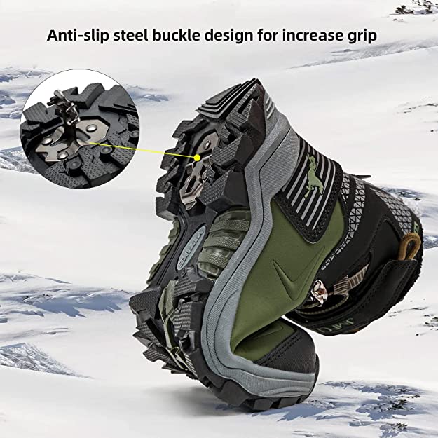 Boys Snow Boots, Anti-Slip Shoes For Outdoor Hiking Climbing Winter