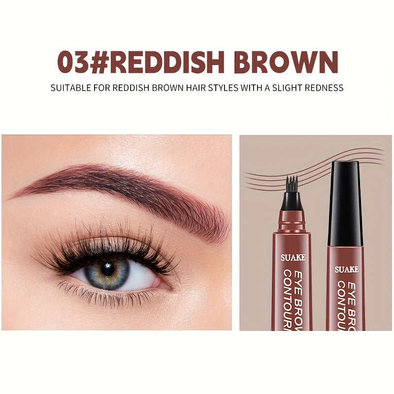 Waterproof Eyebrow Tattoo Pen - Long-Lasting Microblading Pencil with Precision Applicator for Natural, Clear Brows - Perfect Gift for Women