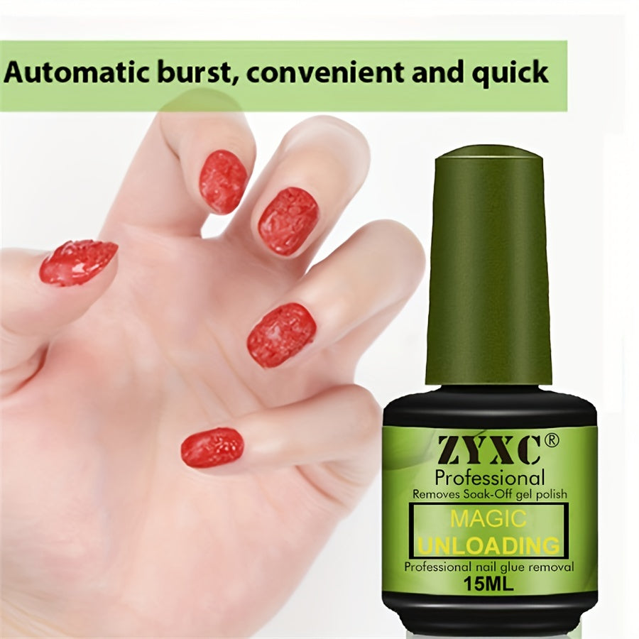 15ml Magic Soak-Off Quick Nail Glue Remover, Nail Polish Remover For Gel Nails Polish