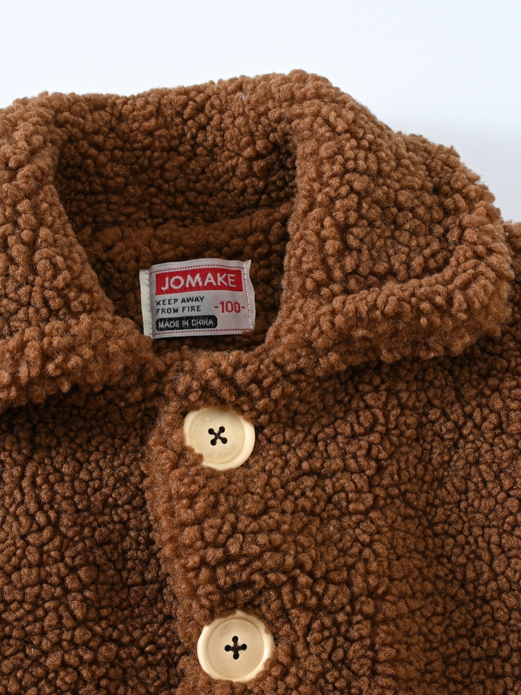 JOMAKE Girls' Winter Coat - Pastel Pink & Ombre Jacket with Button Front Closure, Soft Fleece-Lined Lapel Collar, Non-Stretchy Fabric for Everyday & Formal Events, Long Sleeve Casual Outerwear for School, Travel - Cute Korean