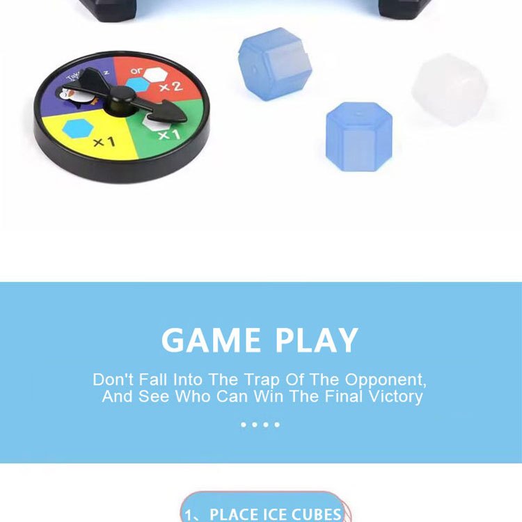 Save the Penguins Family Game - Interactive Ice Knocking Board Toy with Colorful & White Plastic Pieces, Educational STEM Fun for Youngsters