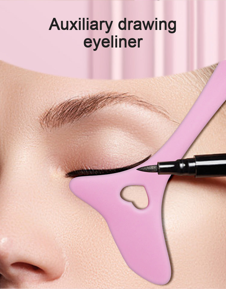 Silicone Eyeliner Stencils - Wing Tips, Mascara, Lipstick, Cream Mask Applicator - Makeup Beauty Tool for Perfect Application