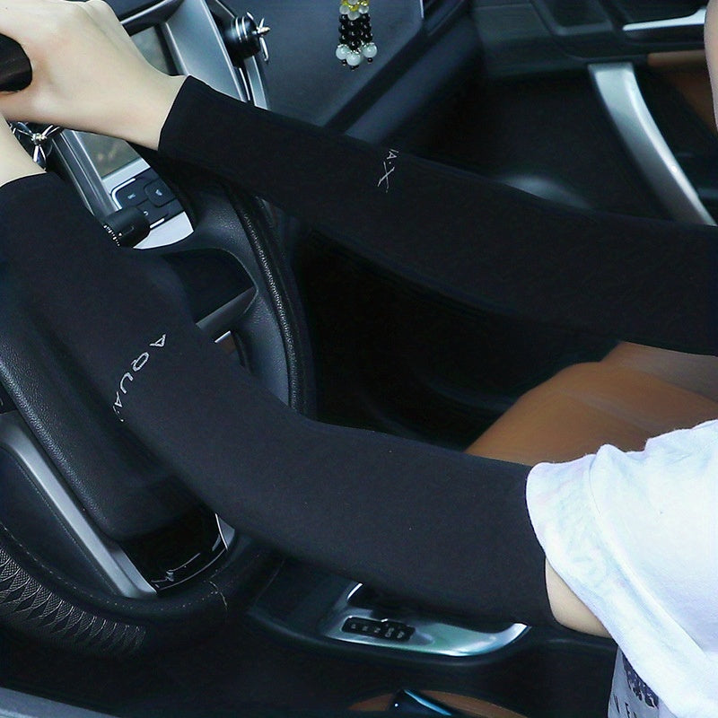 2pcs Women's Cooling Hand Covers in Ice Sliky Fiber Fabric for Running, Fishing, Cycling