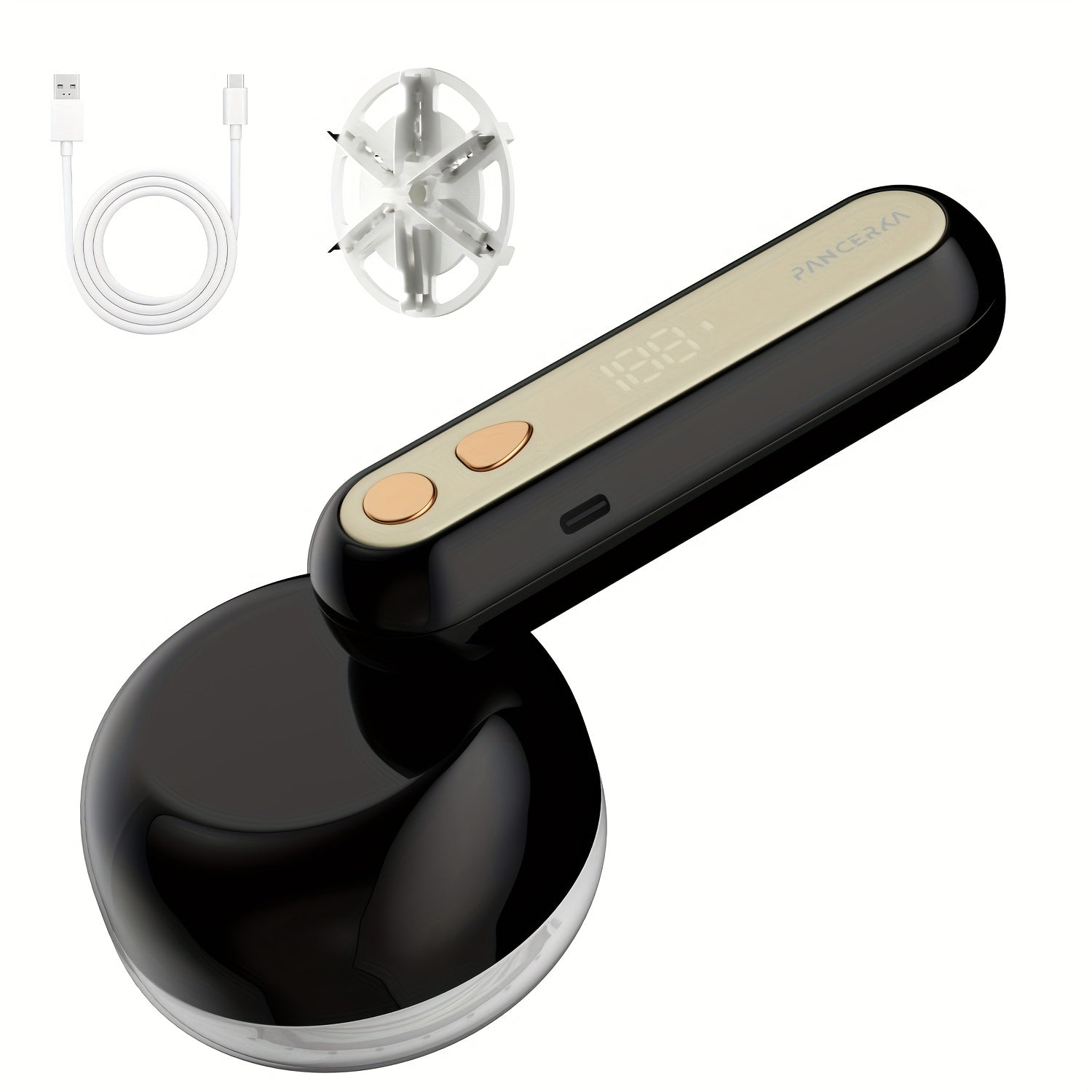 Portable Rechargeable Lint Eraser with Cleaning Brush, Effective Fabric Scraper for Furniture and Carpets, Removes Lint Balls, USB Rechargeable Electric Lint Eraser, Portable Clothing Shaver for Sweaters, Blankets, Carpets an