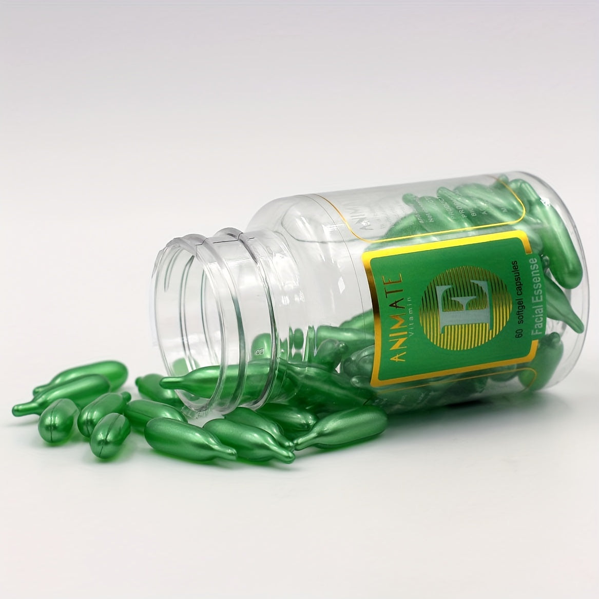 Vitamin E Aloe Vera Facial Capsule Extract, improves Skin Tone, Keeps Skin Moist And Smooth, Facial And Neck Skin Essence Capsules! For Men And Women! Great As A Pre-makeup Preparation, 60/90 Capsule Pack Travel Essentials