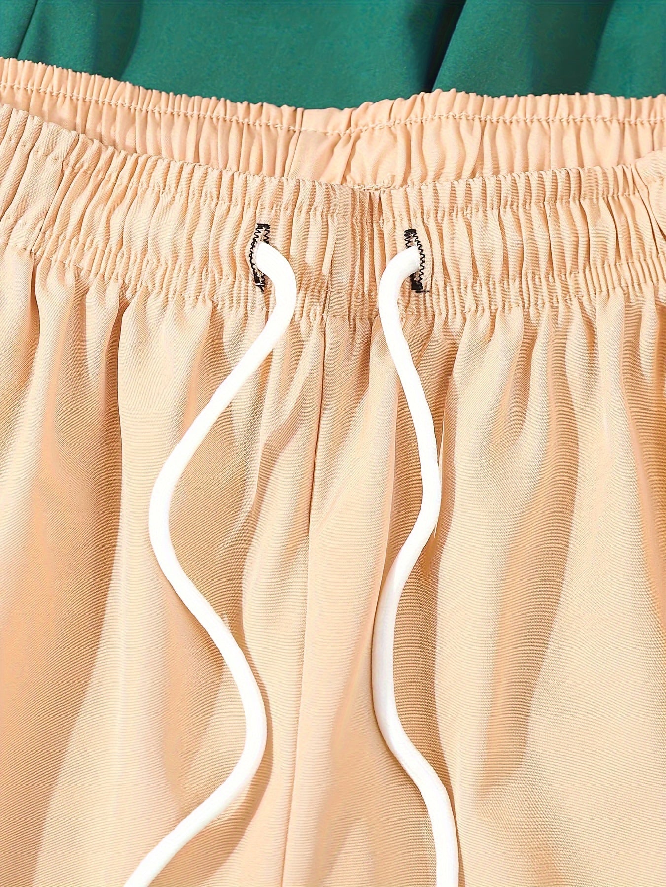 Polyester Non-Stretch Sports Style 5pcs 120g Alphabet Printed Shorts for Men, Loose Fit, Casual Wear, No Pocket, Not Waterproof, Basket Ball Sport