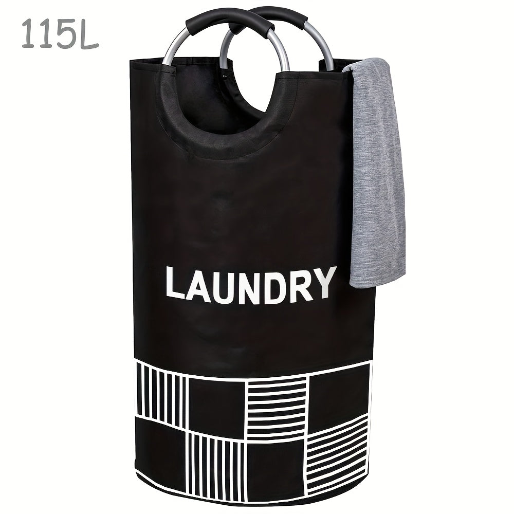 X-Large Laundry Basket, Collapsible Laundry Bag, Freestanding Tall Clothes Hamper, Laundry Hamper, Laundry Bag with Padded Handles, Clothes Hamper Stands Up Well, Collapsible Laundry Basket Easy Storage, Laundry Baskets