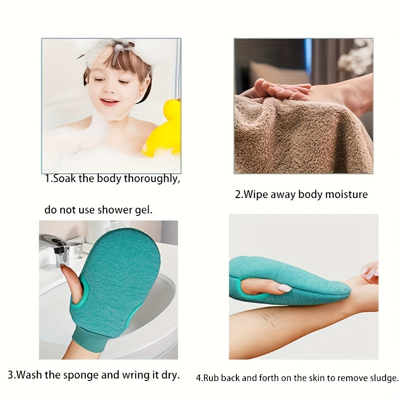 Exfoliating Shower Gloves, Mitt Washcloth Bath Gloves For Shower, Double Sided Exfoliating Gloves, For Massage And Body Scrubs, Body Scrubber Bathing Accessories