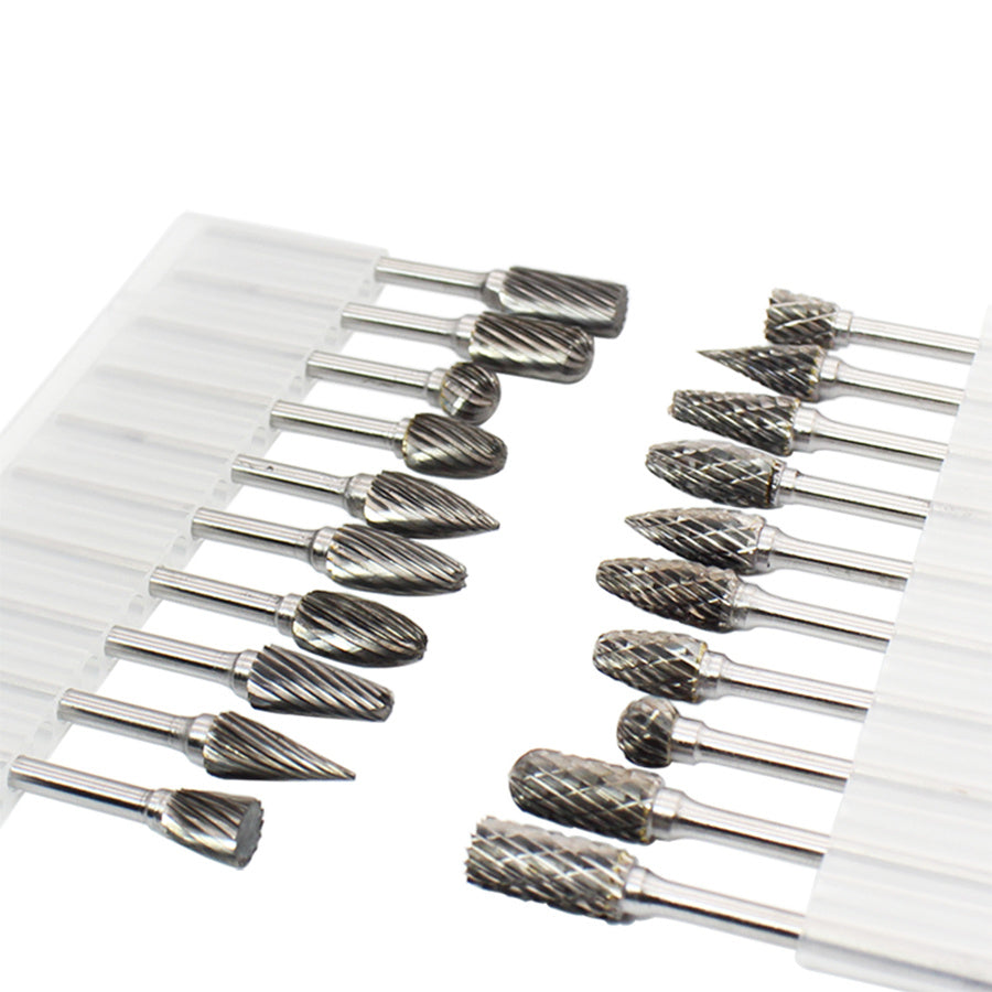 10pcs Tungsten Carbide Burr Set, Double Cut Alloy Steel Grinding Heads, Compatible with Dremel Rotary Tools, for Wood, Metal, Stone, Gemstone - Handheld & Welding Use, Assembly Required, Grinding Bits for Steel