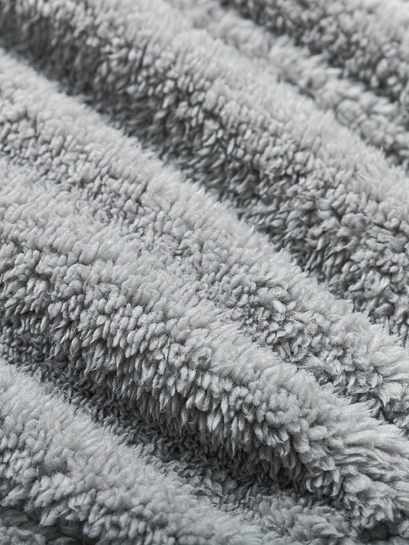 Warm Fuzzy Pajama Set, Long Sleeve Hooded Robe & Tank Top & Drawstring Shorts, Women's Sleepwear & Loungewear