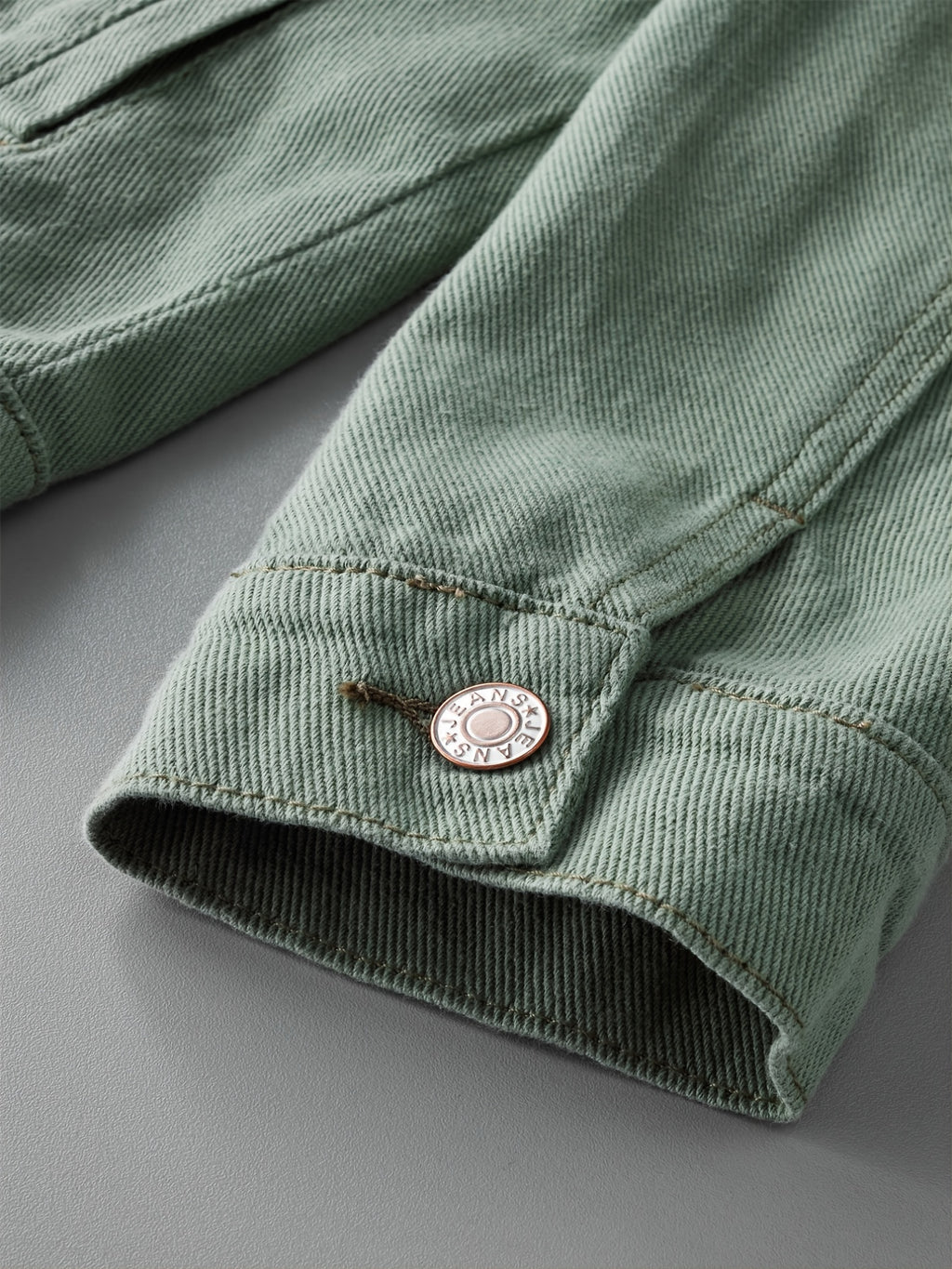 Men's Ripped Lapel Pocket Casual Denim Jacket