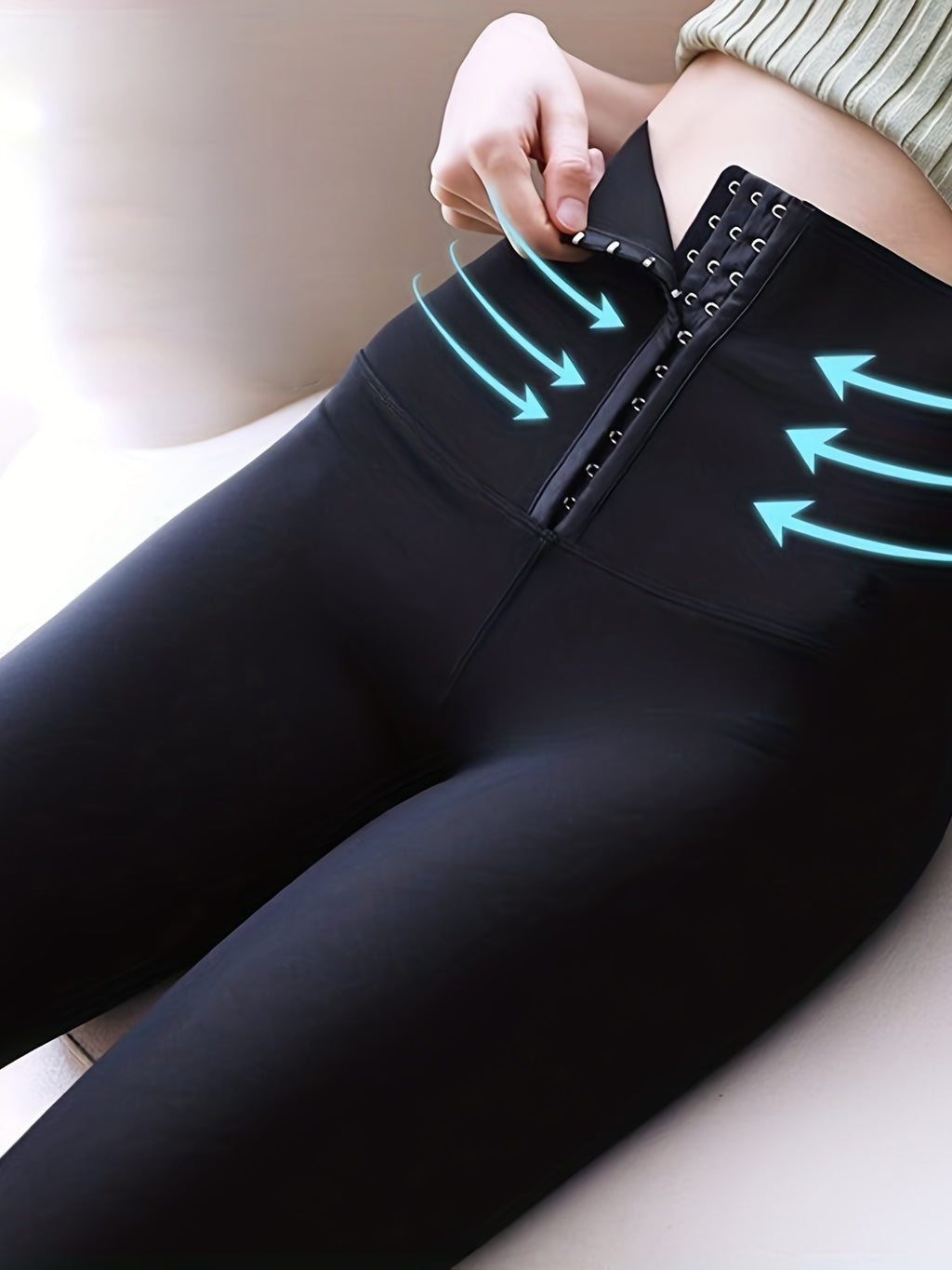 Women's Tummy Control Leggings - Quick Dry, Butt Lifting, Body Shaping Activewear Pants Wide Waistband