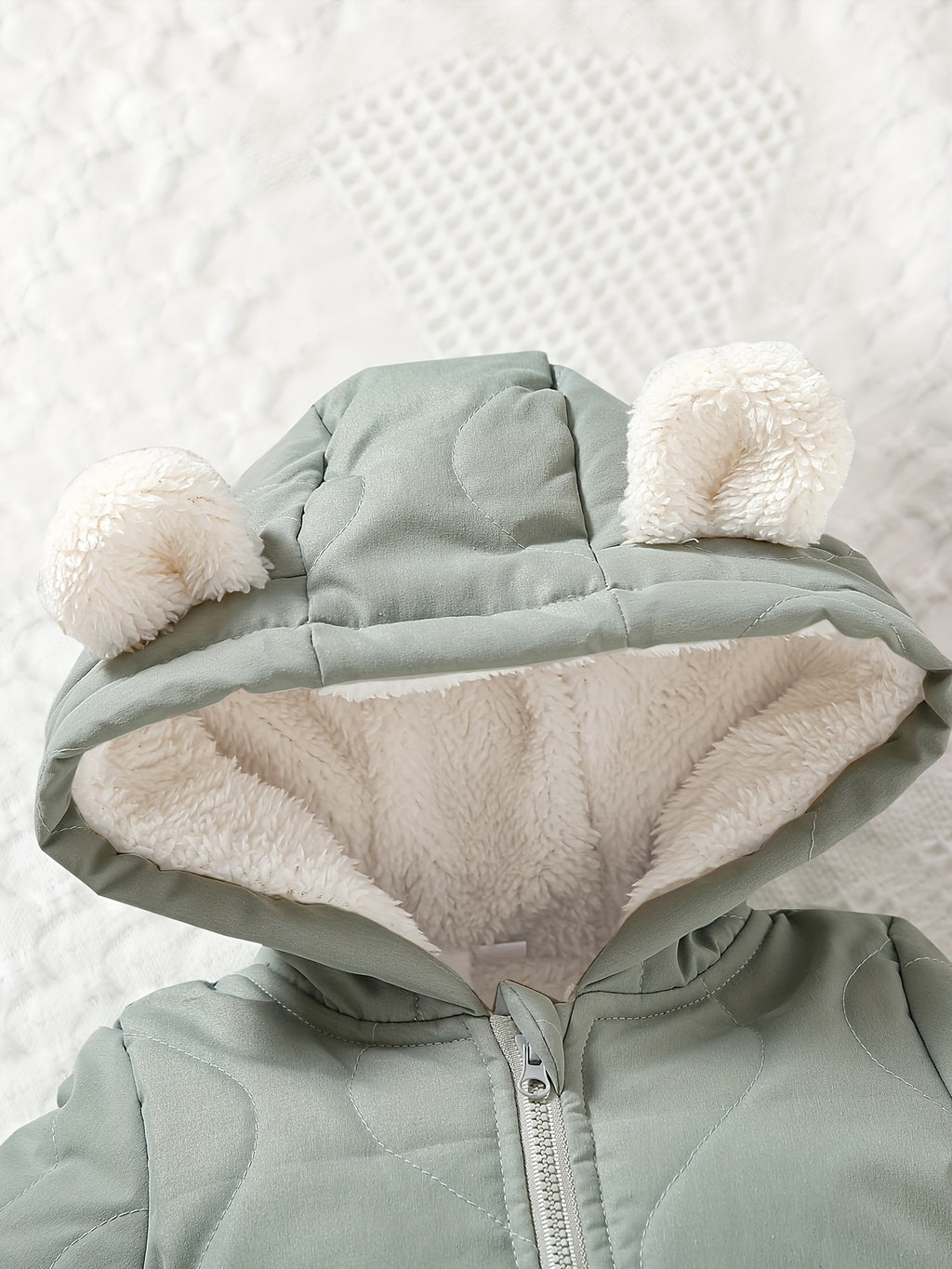 Baby Thickened Romper Autumn and Winter Outdoor Suit Newborn Set with Fleece Lining Zipper for 0-1 Year Old Youngsters' Clothes Christmas/Halloween/Thanksgiving Day, for Outdoor