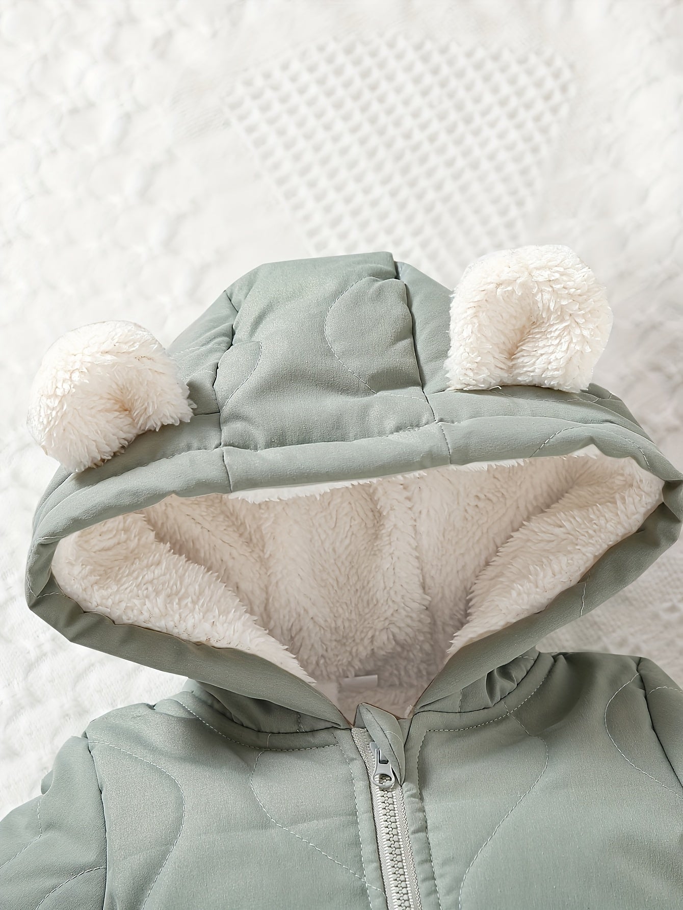 Baby Thickened Romper Autumn and Winter Outdoor Suit Newborn Set with Fleece Lining Zipper for 0-1 Year Old Youngsters' Clothes Christmas/Halloween/Thanksgiving Day, for Outdoor