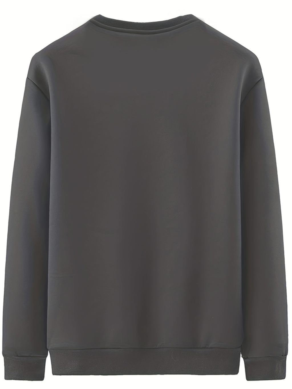 New Men's Casual Fashionable Solid Color Crew Neck Sweatshirts For Autumn And Winter