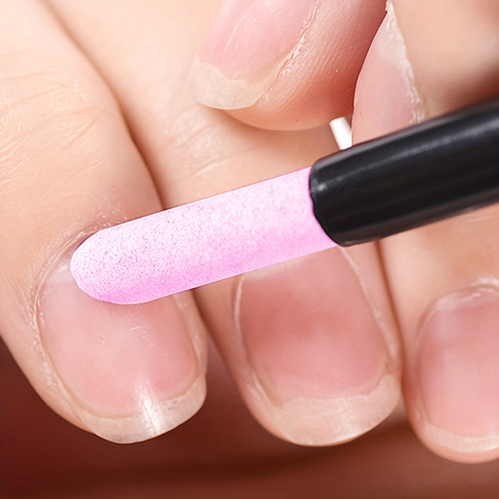 Lightweight Stone Sanding Nail File Tools - Perfect for Manicure and Cuticle Care - Removes Dead Skin and Cuticles - Portable and Handy Use