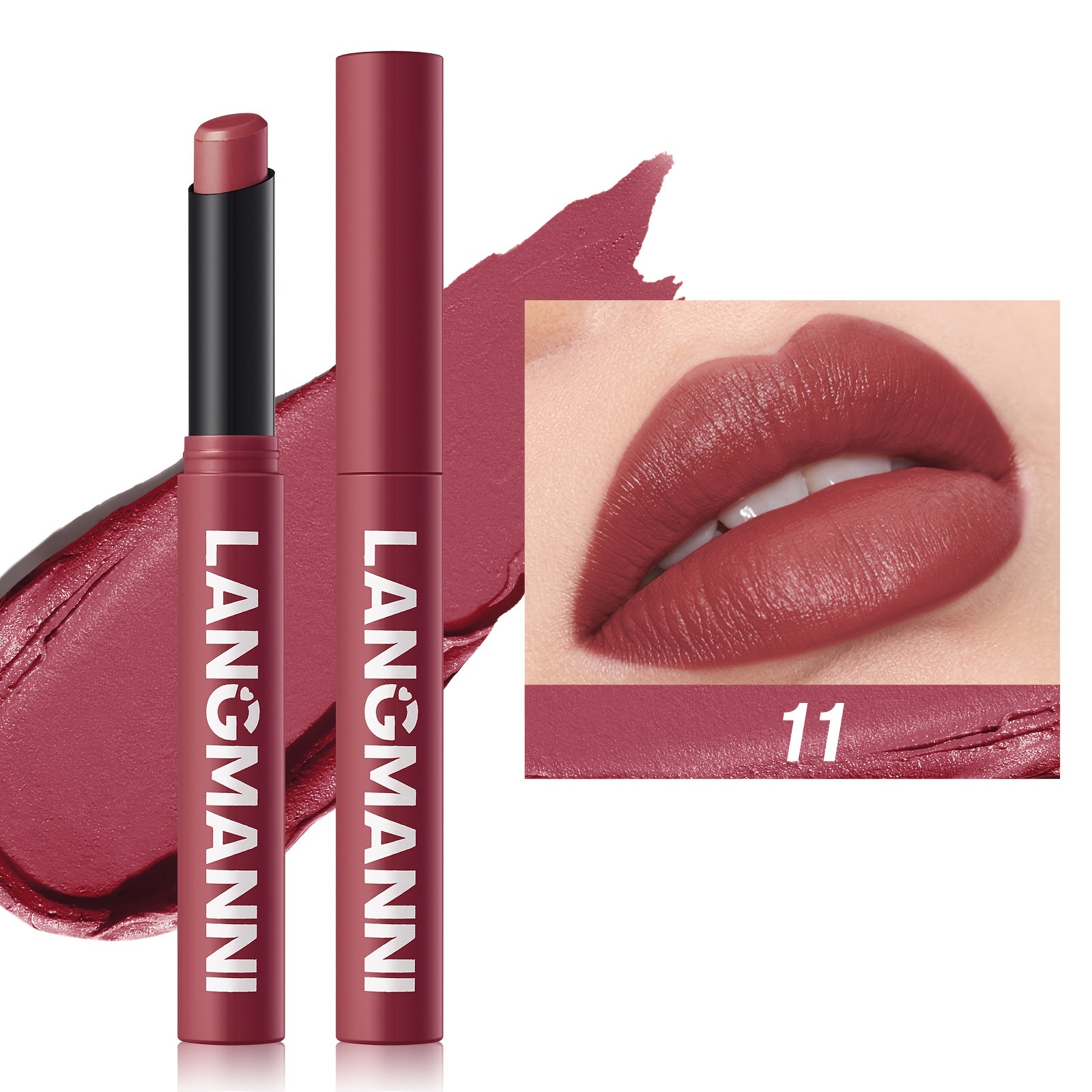 Smooth Velvet Matte Lipstick, Easy To Apply, Moisturizing And Hydrating Lip Balm, Natural Shine
