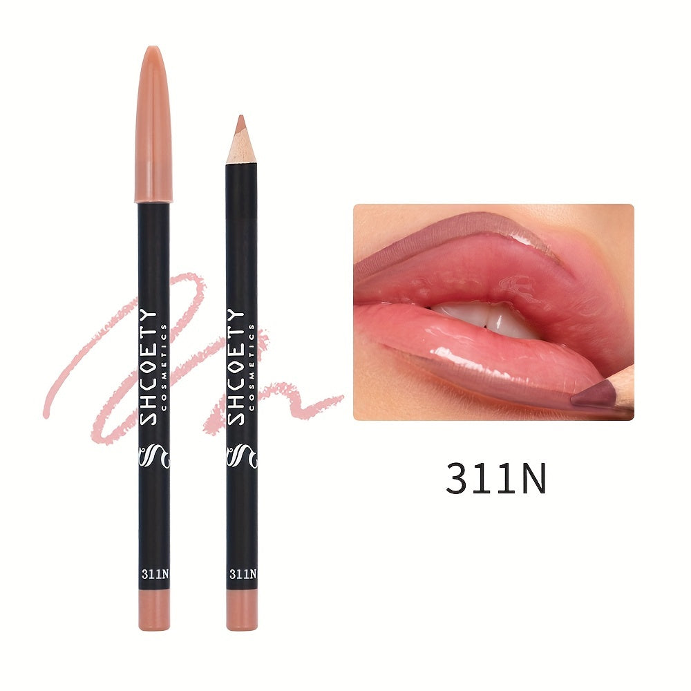 12-color Waterproof Matte Lip Liner, Long-lasting, Non-fading, Non-stick Cup, Not Easy To Take Off Makeup, Valentine's Day Gifts