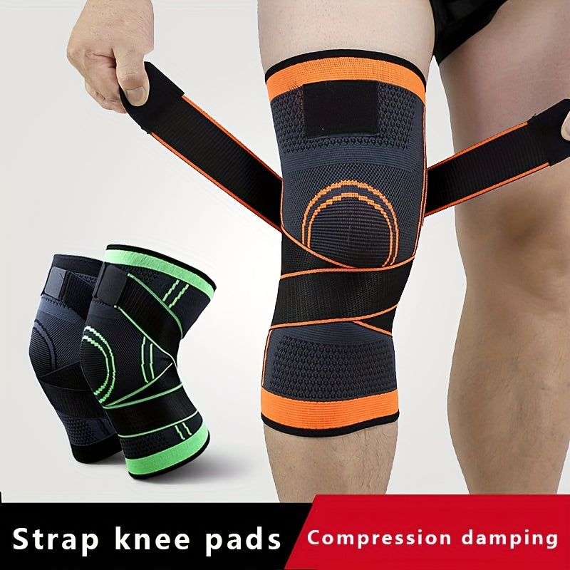 1pc Strap Knee Protector Sports Knee Support Adjustable Compression Breathable Joint Protection Sports Knee Protector Strap Compression Basketball Running, Knee Compression with Gel