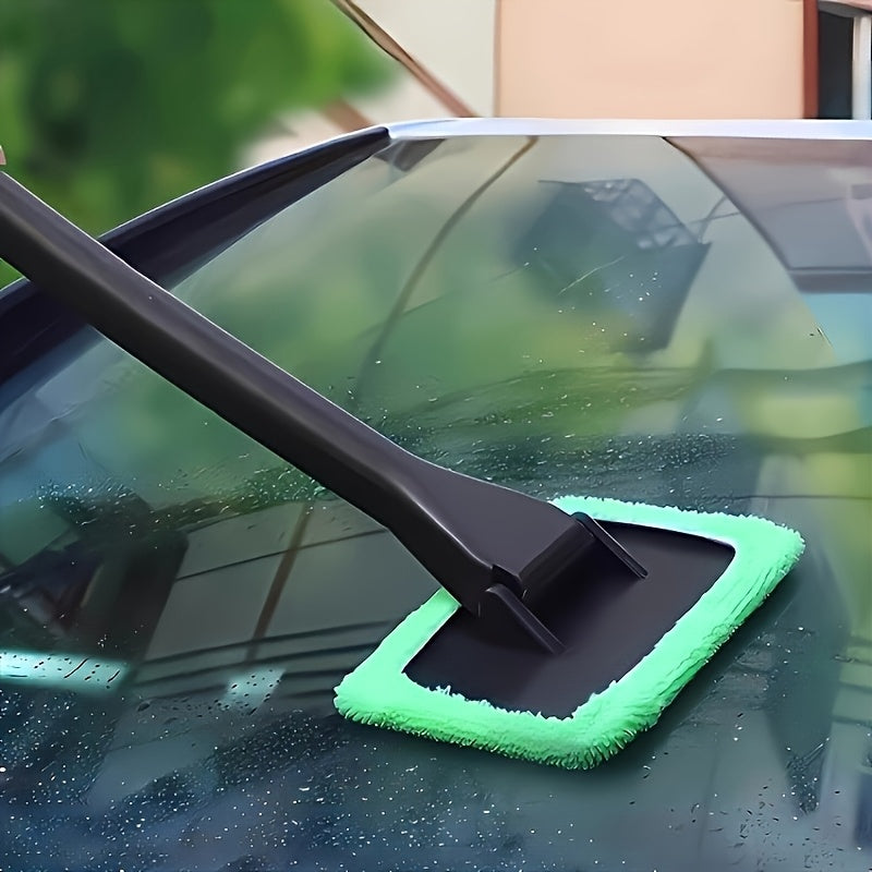 Car Window Cleaning Brush Kit for Windshield Cleaning Tools, Interior Car Wiper with Long Handle, Automotive Accessories.