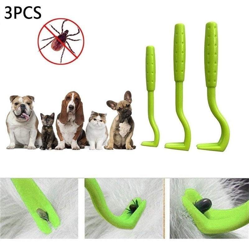 Pain-Free Tick Removal Tool For Dogs And Cats - Plastic Tick Puller And Grabber For Entire Head And Body