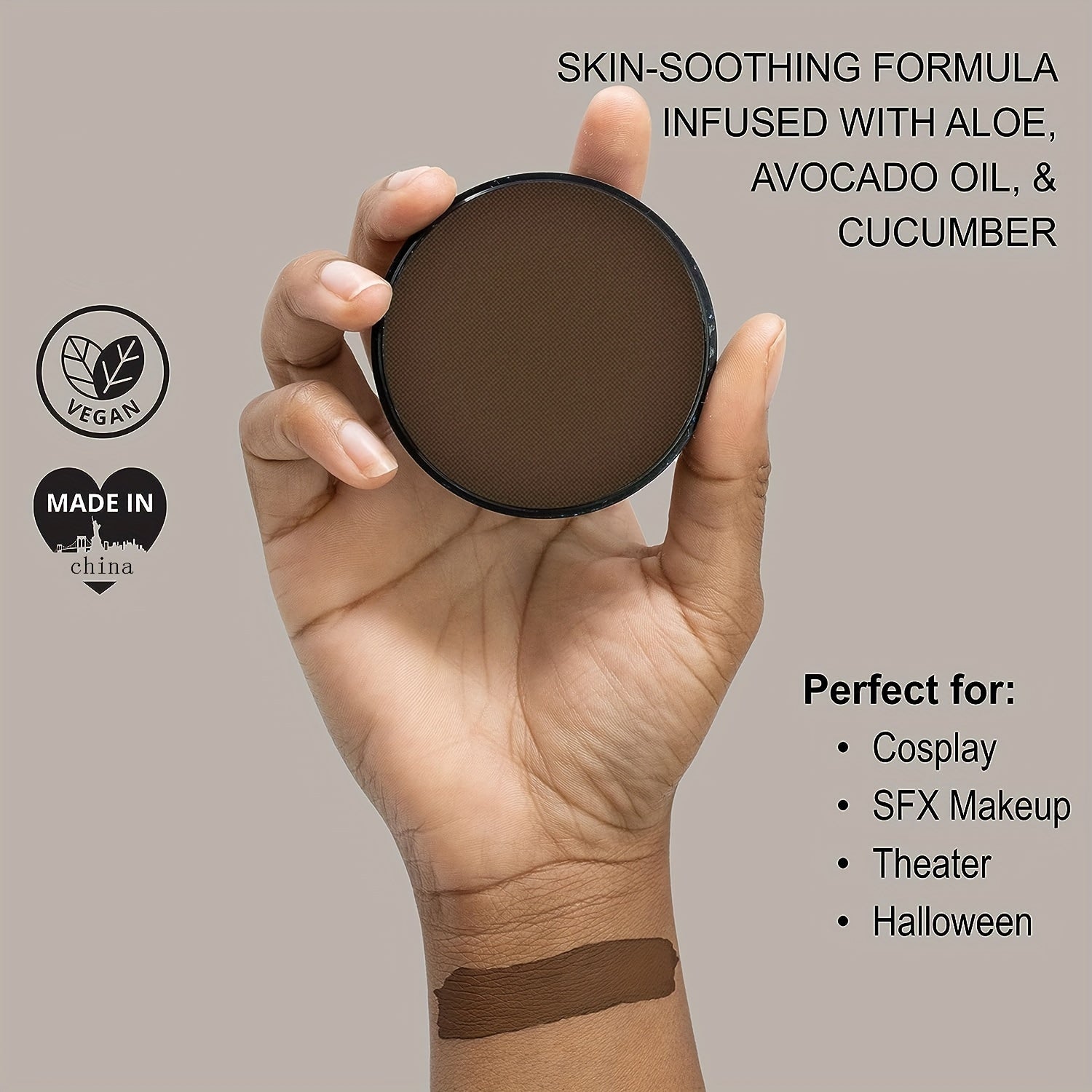 Perfect For Stage & Screen Performances, Face & Body Paint, Special Effects, Beauty, Cosplay & Halloween Makeup Water Activated Face Paint & Body Paint