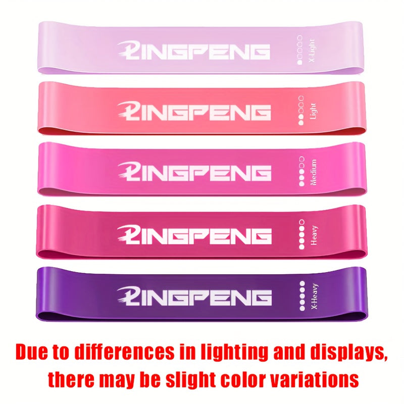 Yoga Resistance Rubber Band Fitness Level 5 Workout Elastic Band Expander Pilates Sports Training Gym Equipment