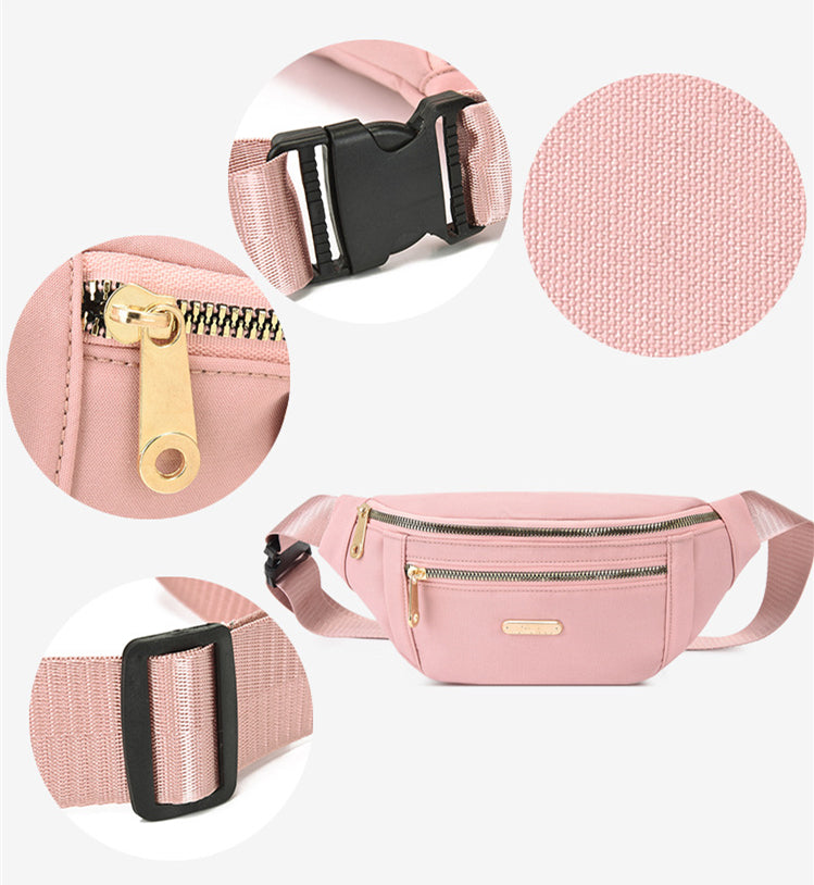 Waist Bags belt bag Women Oxford Leisure Color Hip Bum Bag Shoulder Crossbody Chest Bags Handbags All-match Messenger Belt Bag