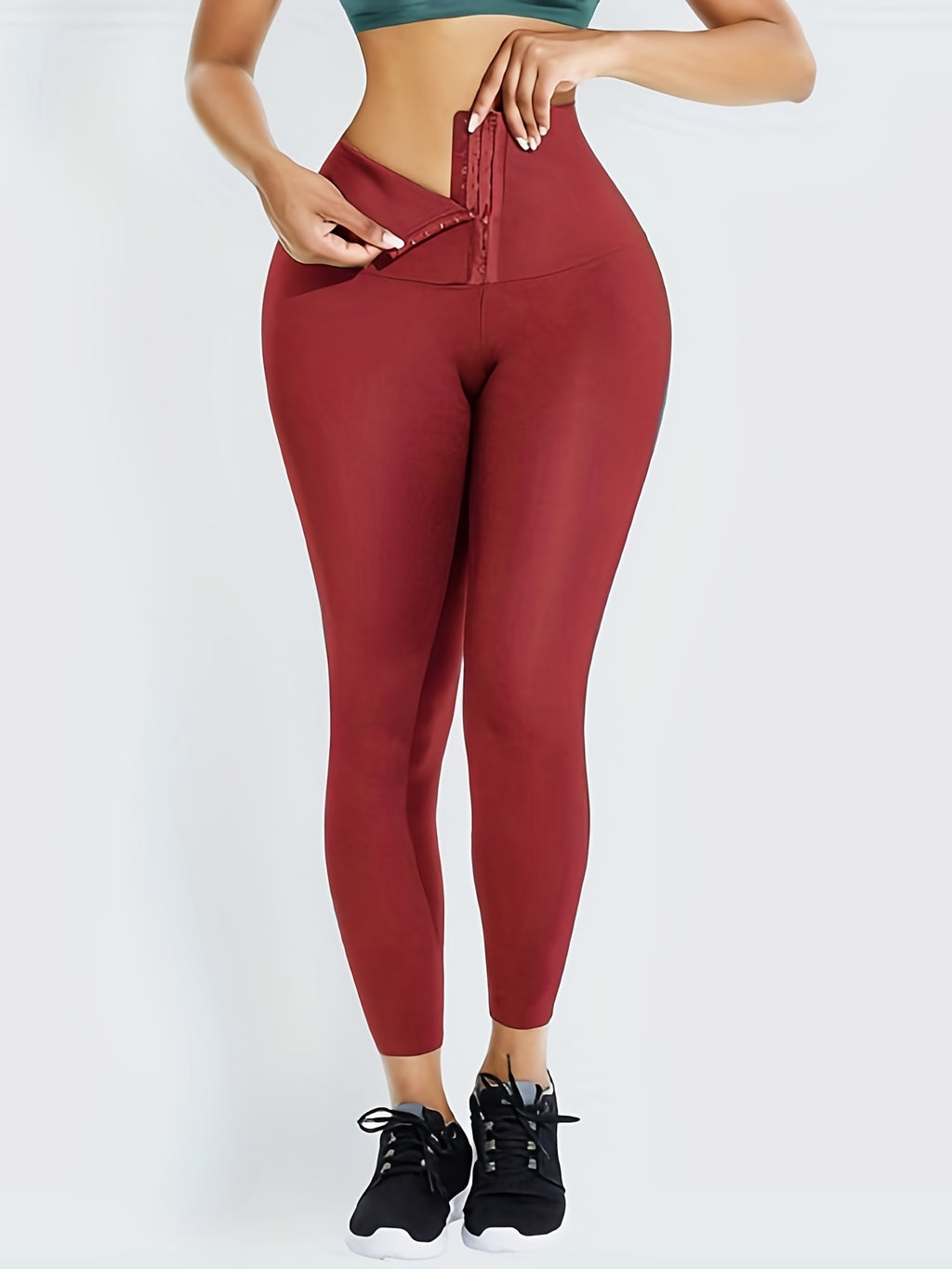 Women's Tummy Control Leggings - Quick Dry, Butt Lifting, Body Shaping Activewear Pants Wide Waistband