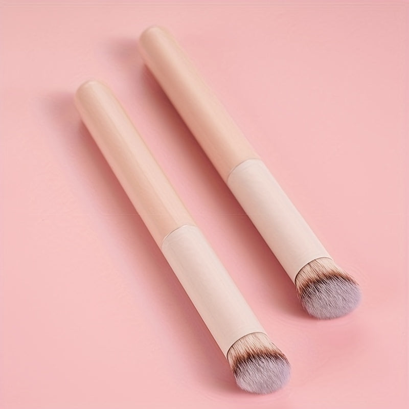 Concealer Brush Under Eye Mini Angled Flat Top Kabuki Nose Contour Brush For Concealing Blending Setting Buffing With Powder Liquid Cream Cosmetic Pro Small Makeup Foundation Brushes 270, 1pc