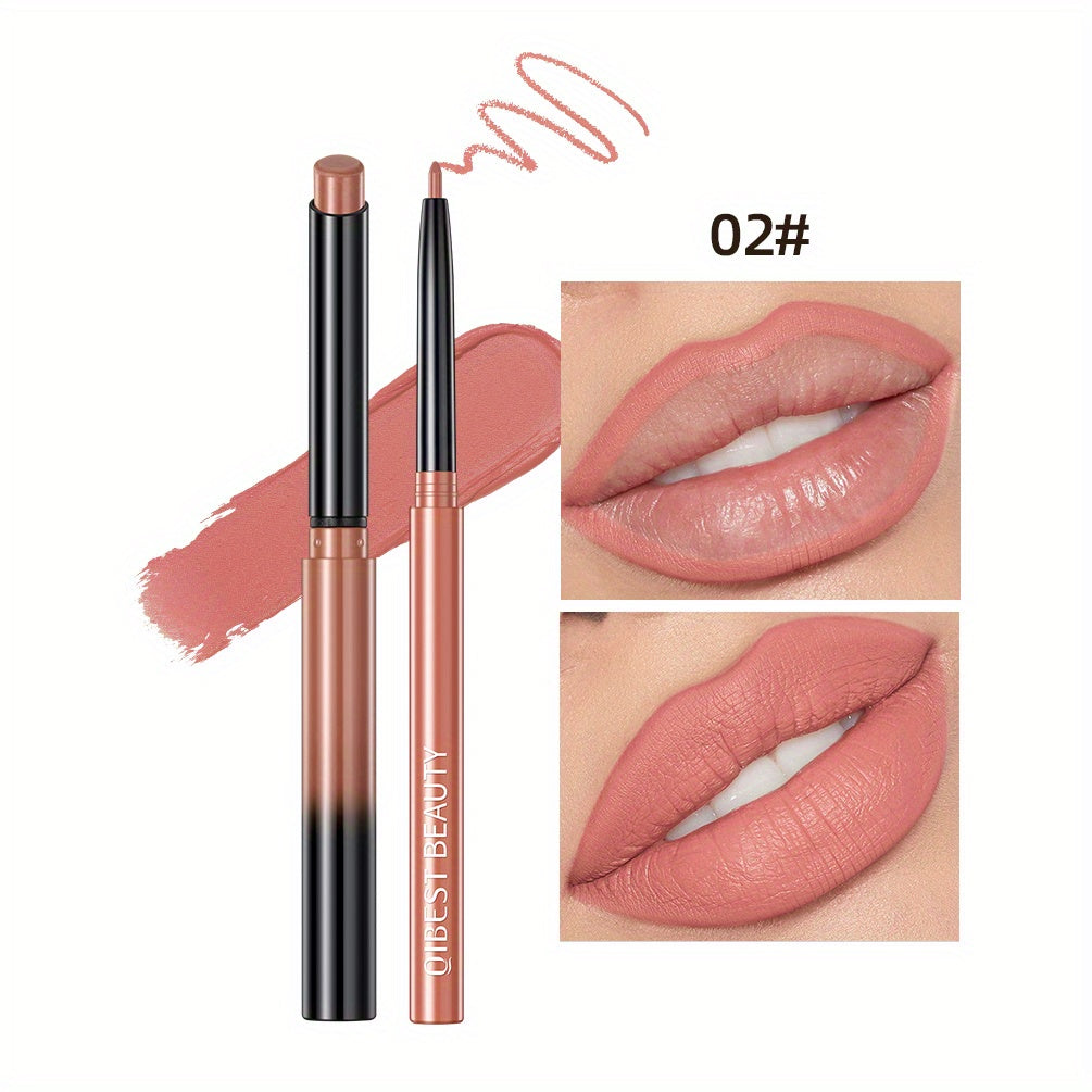 Matte Lip Liner Pencil Lipstick Set, Colorfast Smudge Proof Long Lasting Waterproof Nude Color Lip Liner, Any Skin Type Applicable Multifunctional Travel Size Portable Stage Makeup, Ideal Gift For Mother's Day Makeup Set Cont