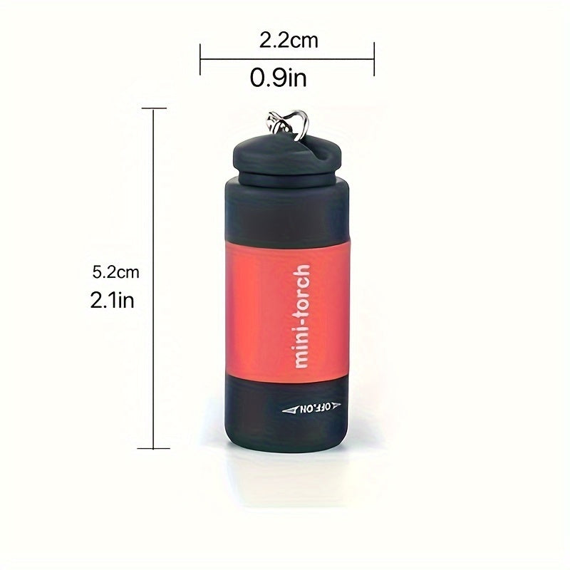 USB Rechargeable Portable Flashlight Keychain Mini Torch Camping Ultra Bright Lamp Outdoor Supplies,  Travel Flashlight, Mini Lantern, Compact Design, Hikers, Outdoor Enthusiasts