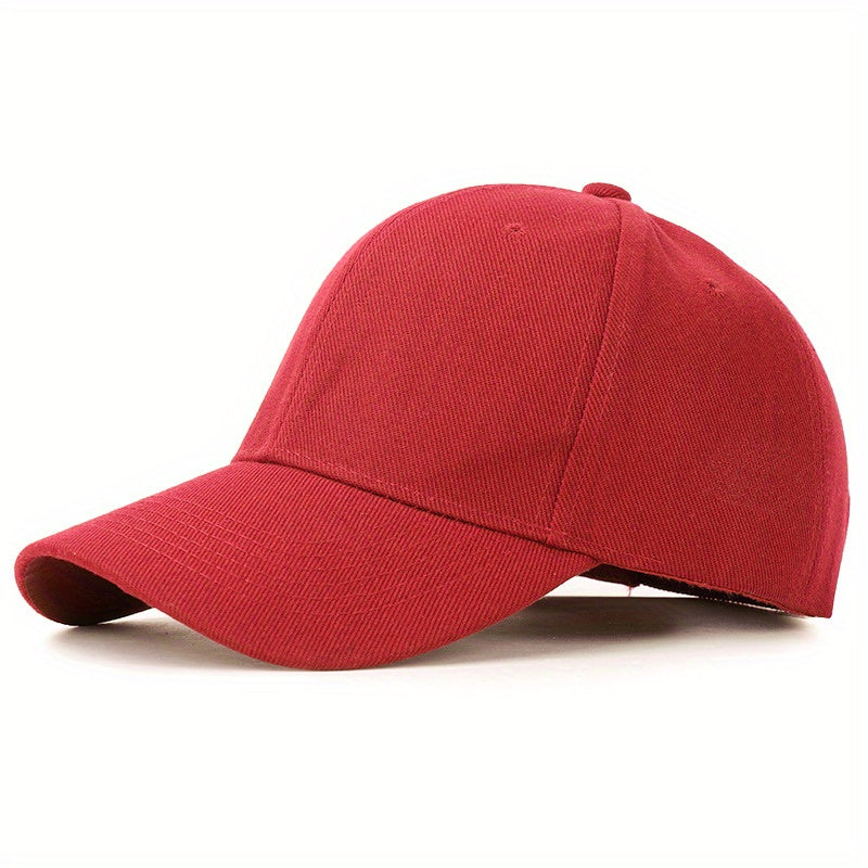 Solid Color Baseball Cap For Running Workouts And Outdoor Activities, Ideal choice for Gifts
