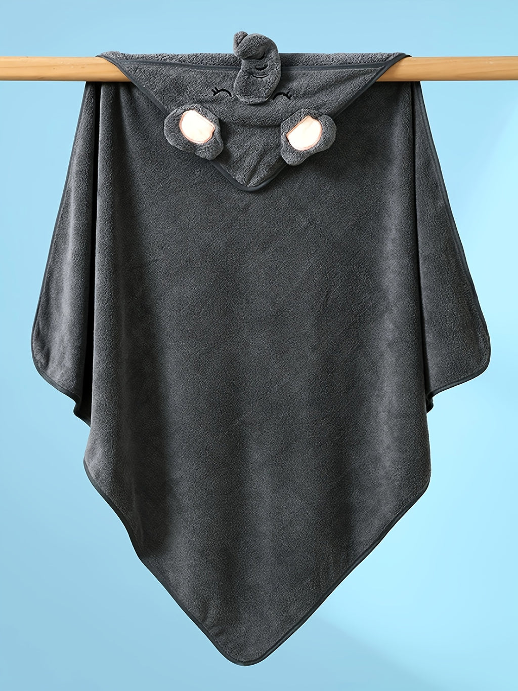 Cute Cartoon Design Baby Bath Towel & Hooded Bathrobe - Super Soft & Water Absorbent Microfiber For 0-2 Year Olds