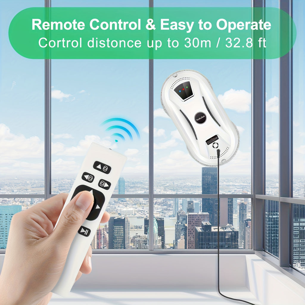 Local Warehouse Ultra-Thin Automatic Window Cleaning Robot PuRuiKai for Room Glass Cleaning