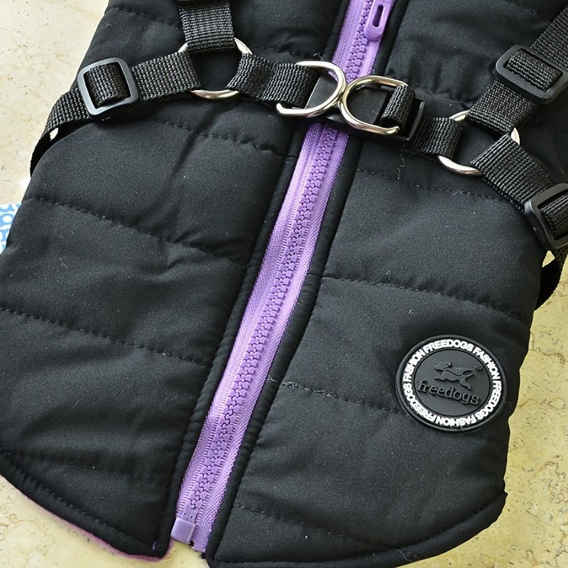 Warm Winter Dog Vest with Leash Ring - Perfect for Small, Medium, and Large Dogs - Pet Apparel that Keeps Your Furry Friend Cozy and Stylish