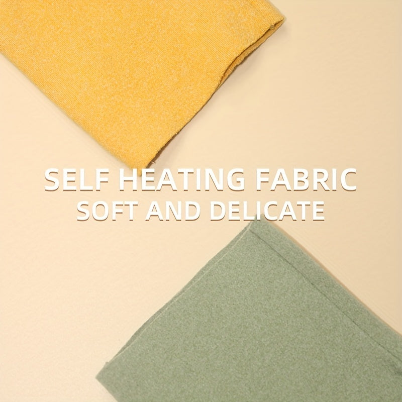 Fleece Coldproof Self-heating Gloves Solid Color Stretch Half Finger Touch Screen Gloves Winter Warm Women's Gloves