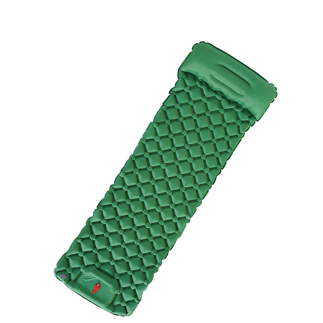 WESTTUNE Ultralight Air Cushion Sleeping Pad - Rectangular, Nylon, Foldable Camping Mattress with Built-in Air Pump, Ideal for Hiking and Outdoor Adventures, Camping Gear | Foldable Sleeping Pad | Durable Sleeping Pad