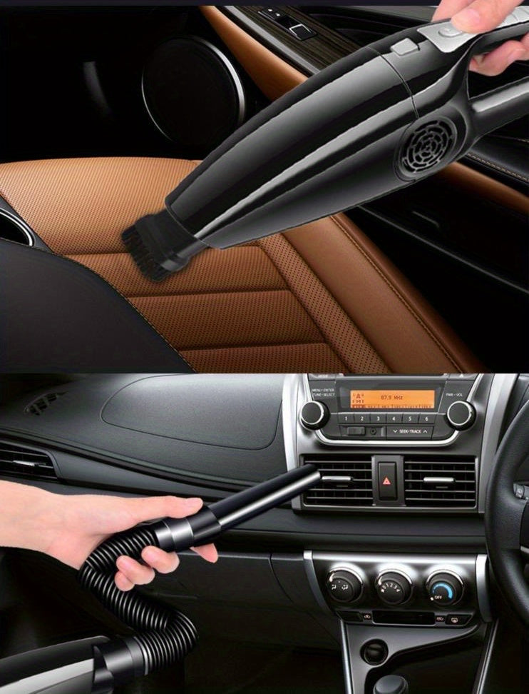 Car Vacuum Cleaner for Home Use, Large Suction Powerful Powerful Vacuum Cleaner for Car, Small Car Interior Vacuum Cleaner, Dry and Wet Dual-Use, Without Battery
