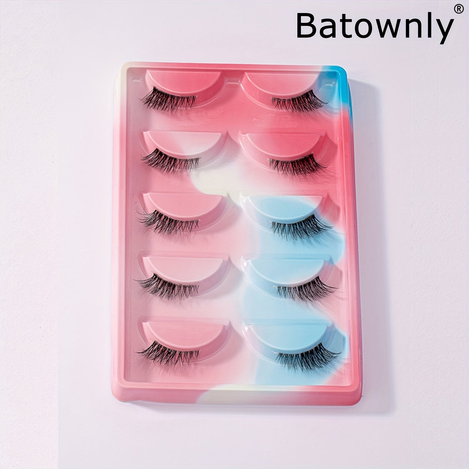 5 Pairs of Dramatic Natural Look Curly Half Lashes - False Lashes for Enhanced Volume, Definition, and Glamourous Eyes for Dating, Parties, and Stage Makeup, Easy to Apply and Reusable