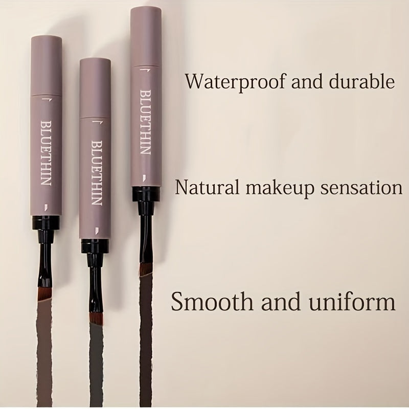 Waterproof and Sweat Proof Double-ended Eyebrow Cream - Smudge Proof Long Lasting Makeup Without Separation - Eyebrow Pencil With Matching Brush Eyebrow Pomade