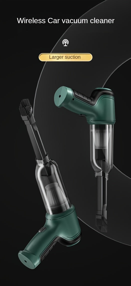 A Three In One Wireless Vacuum Cleaner With A High Power, Which Can Be Used For Suction, Air Extraction, And Blowing, Both In The Car And At Home. It Has An Extended Battery Life, Can Absorb Dust, Debris, Pet Hair, Air Extrac