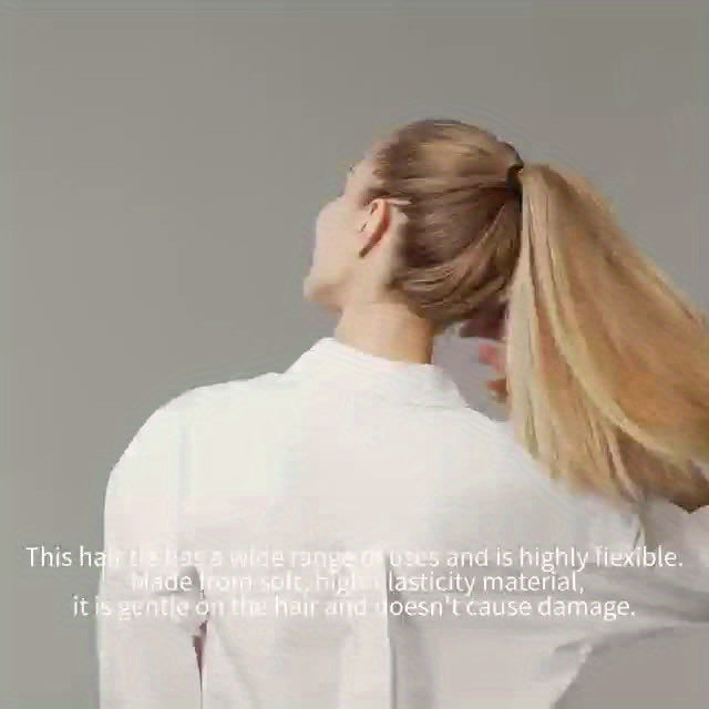 50pcs/100pcs High Elastic Hair Ring French Style Thick Women's Hair Rope Graduation Gift