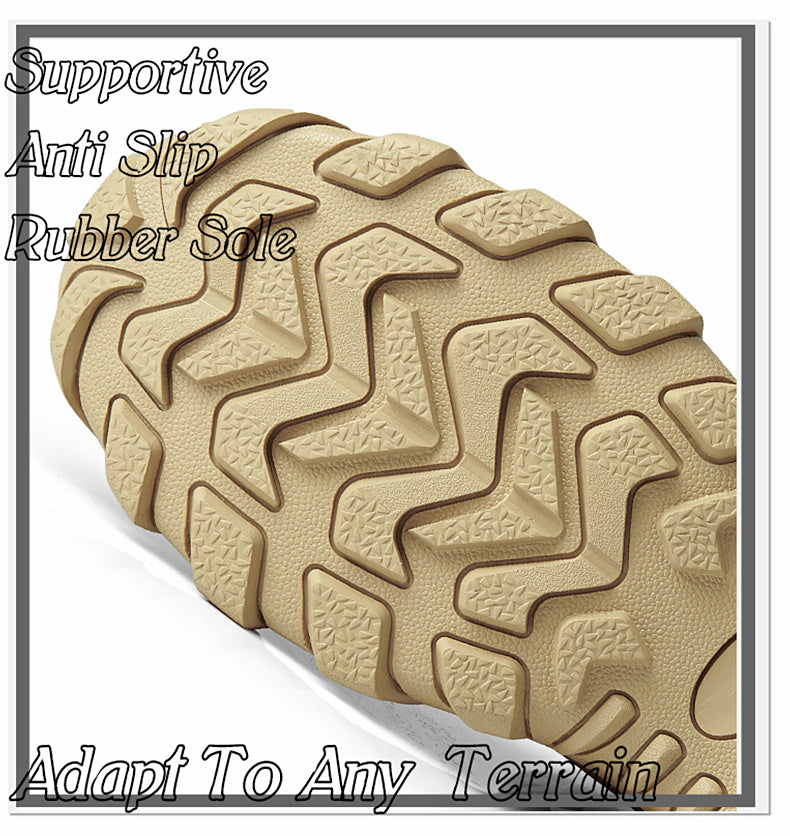 Men's Tactical Hiking Boots, Wear-resistant Non-slip Snow Boot, Winter Outdoor Camping Trekking Shoes