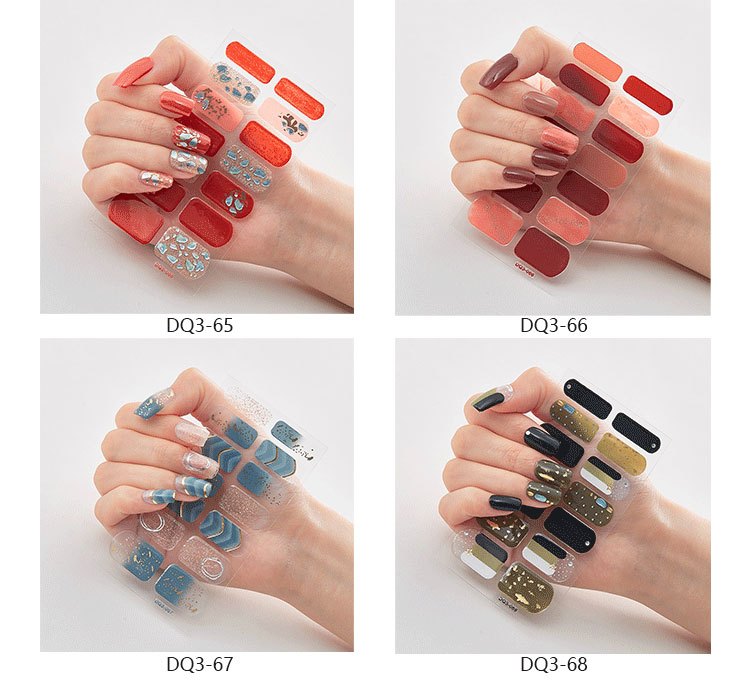 Full Nail Stickers, Elegant Full Wrap Nail Stickers, Self-adhesive Nail Decals For Women