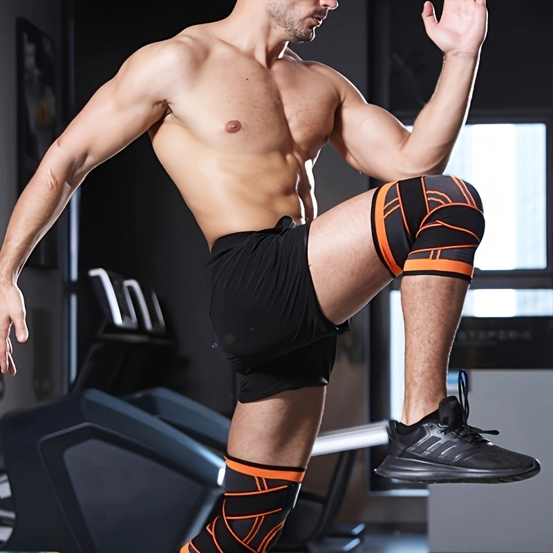 1pc Strap Knee Protector Sports Knee Support Adjustable Compression Breathable Joint Protection Sports Knee Protector Strap Compression Basketball Running, Knee Compression with Gel