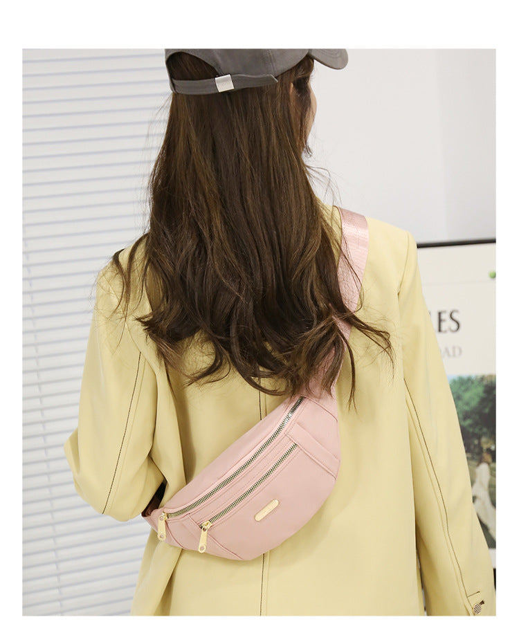 Waist Bags belt bag Women Oxford Leisure Color Hip Bum Bag Shoulder Crossbody Chest Bags Handbags All-match Messenger Belt Bag